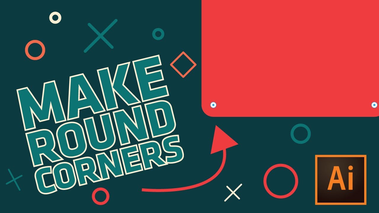 3 Ways to Round Corners Adobe Illustrator Tutorial