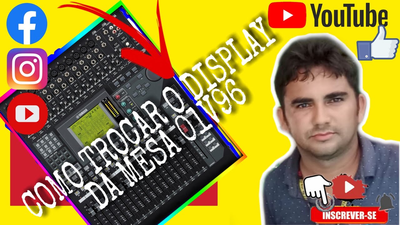 Como trocar o Display da mesa Yamaha 01v96