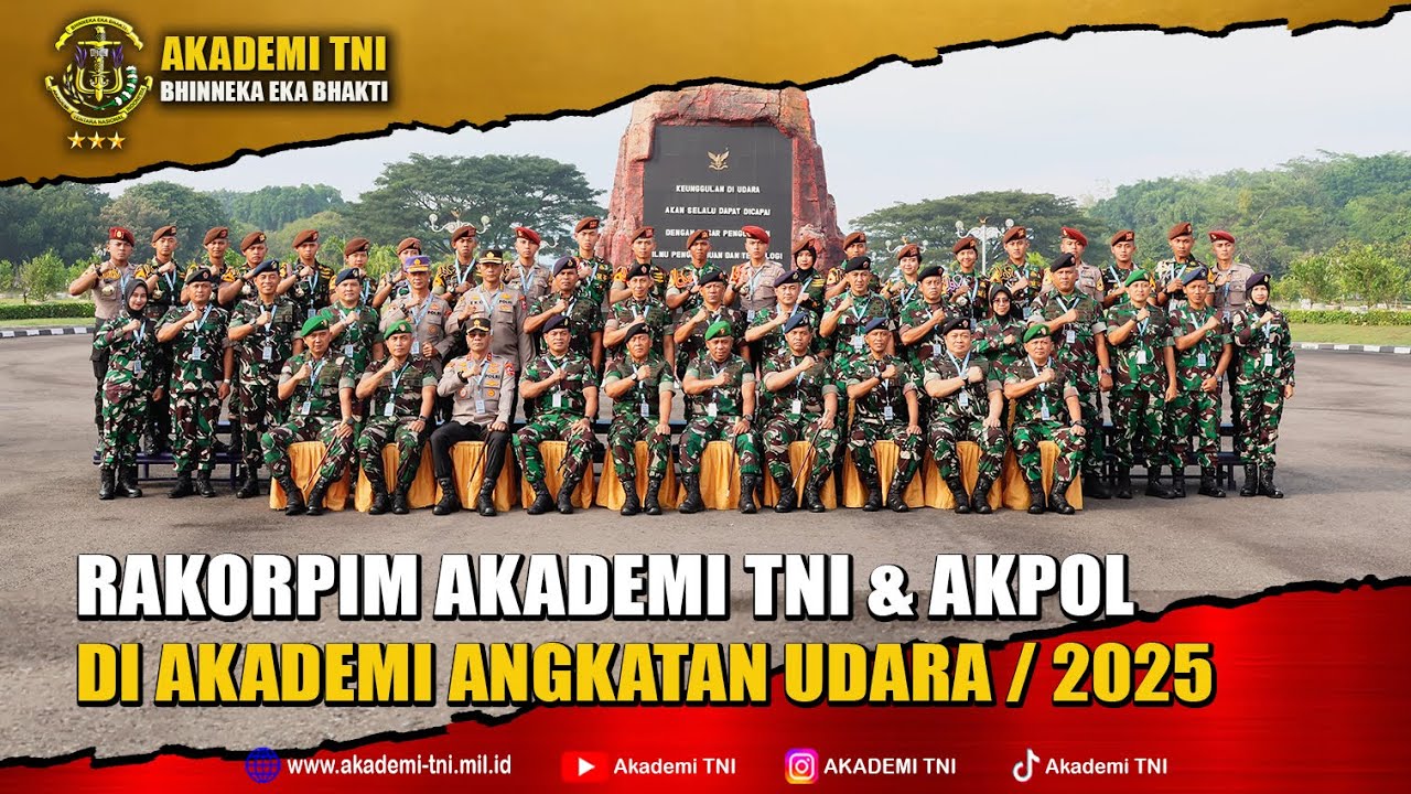 TARUNA AKADEMI TNI & AKPOL HADIR DI RAKORPIM SMT 1 TAHUN 2025 DI AKADEMI ANGKATAN UDARA