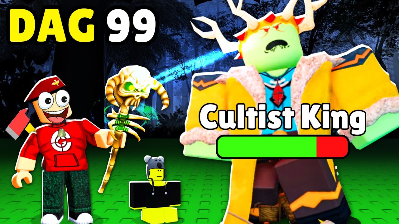 CULTIST KING TEMMEN in 99 Nachten In Het Bos... (Roblox)