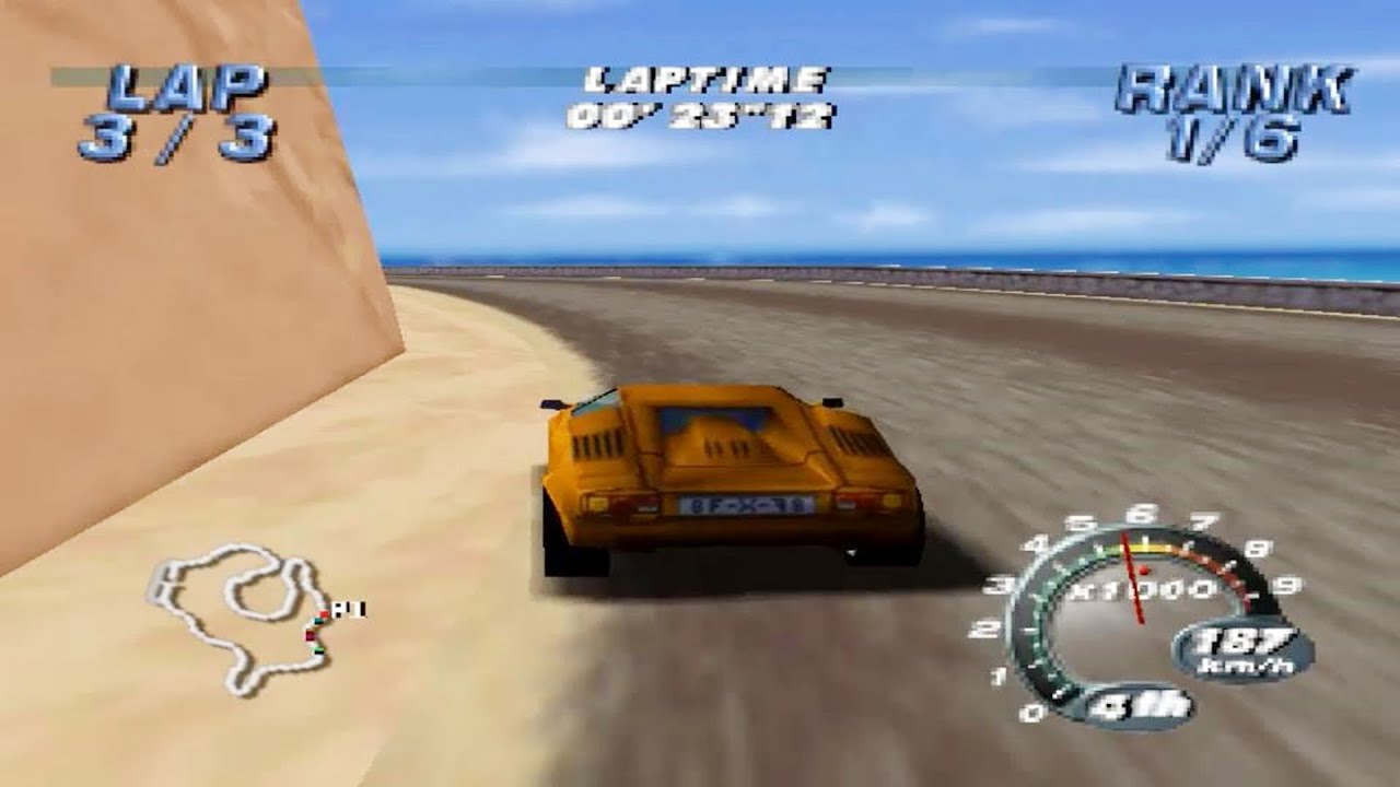 Automobili Lamborghini (Nintendo 64 Gameplay)