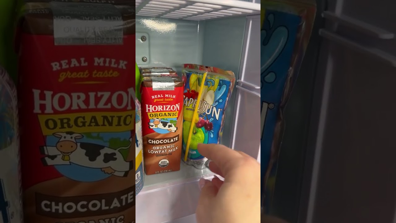 Restock my daughters mini fridge with me 😌🤌🏼 #asmr #restock #minifridge