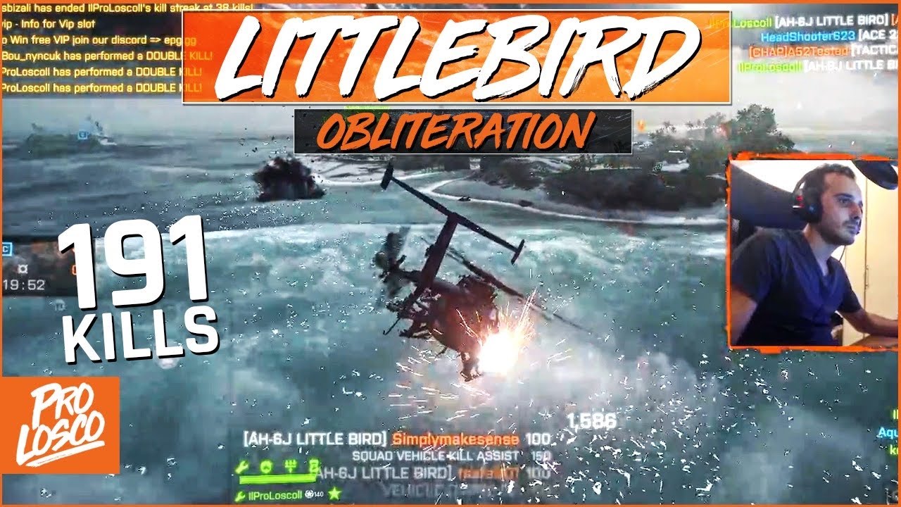 DOMINATING in the forgotten Battlefield 4 gamemode (Gone WRONG) | Littlebird Obliteration 191 Kills