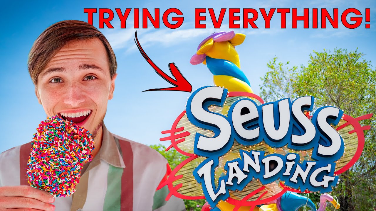 I ate EVERYTHING in Seuss Landing at Universal's Islands of Adventure!