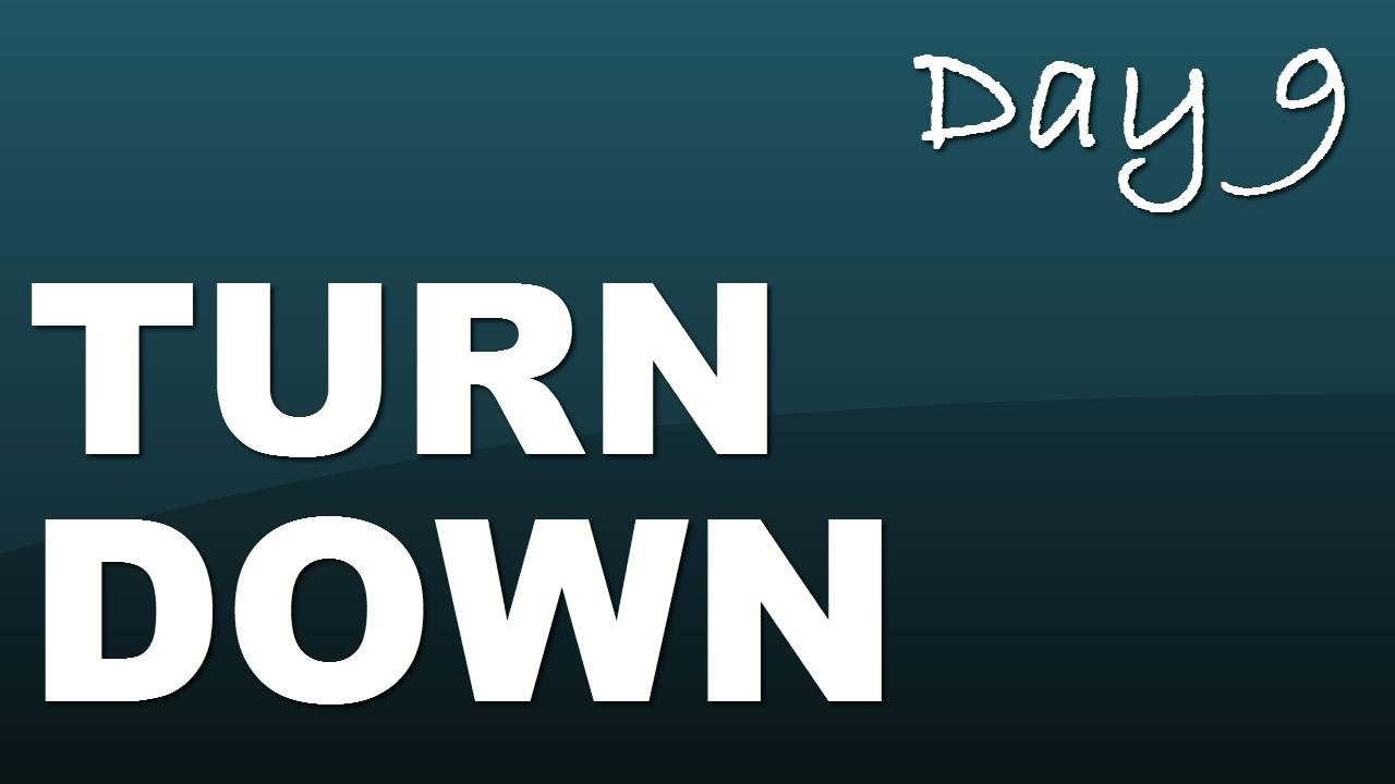 Phrasal verb: turn down - Day 9 with JenniferESL