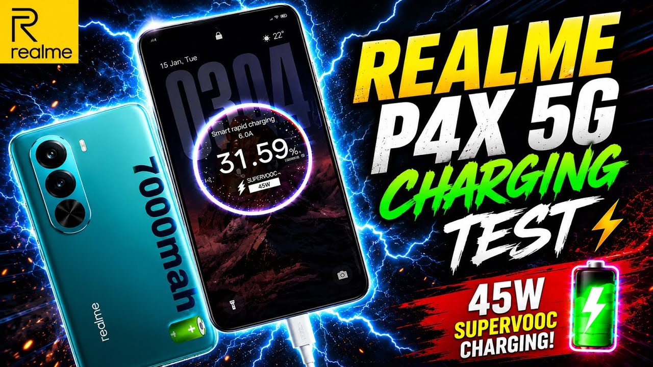 ⚡REALME P4X 5G ||🔋Charging Test | 0% To 100% |#realme #youtubevideo #ytshorts #youtubeshorts #tech