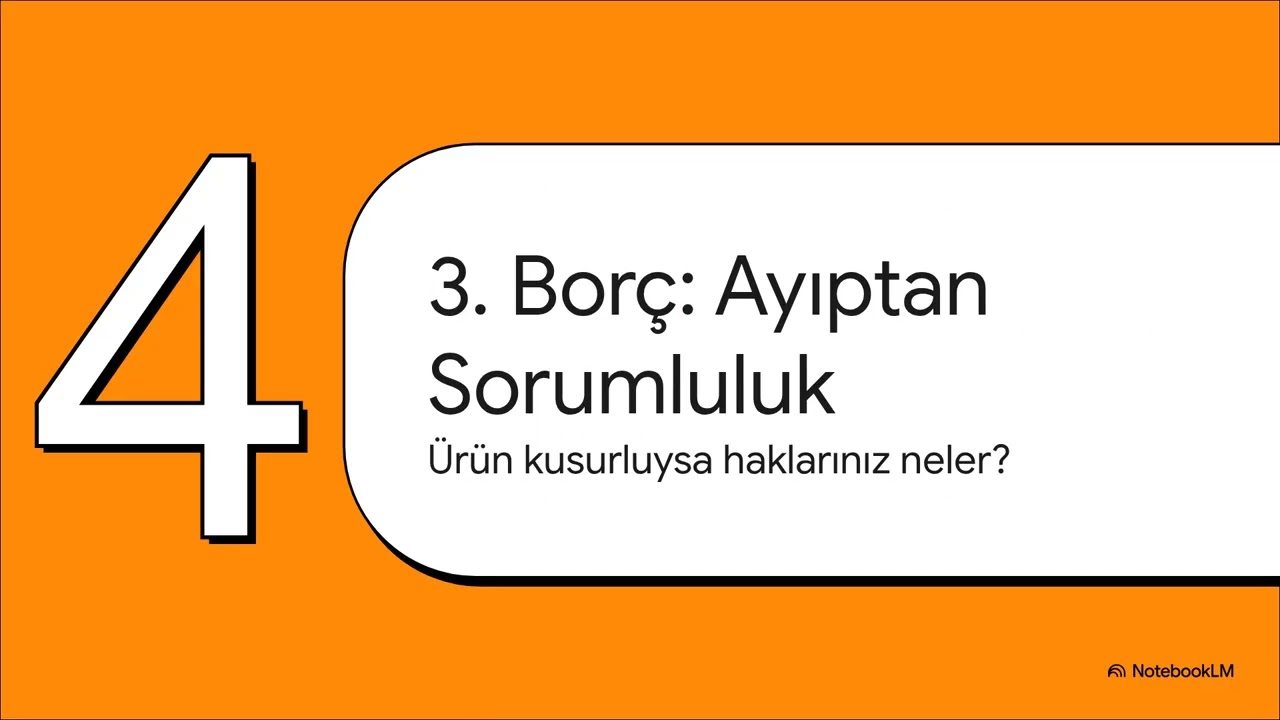 Borçlar Hukuku Özel Hükümler Bölüm 2 (Taşınır Satışı, Ayıptan Sorumluluk, Zapttan Sorumluluk)