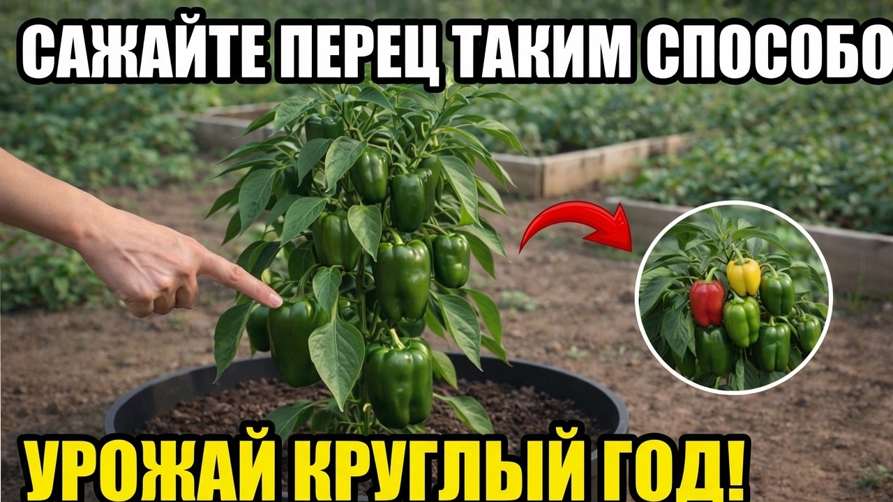 Сажайте перец ТАК — и собирайте урожай КРУГЛЫЙ ГОД, они не хотят, чтобы вы это ЗНАЛИ