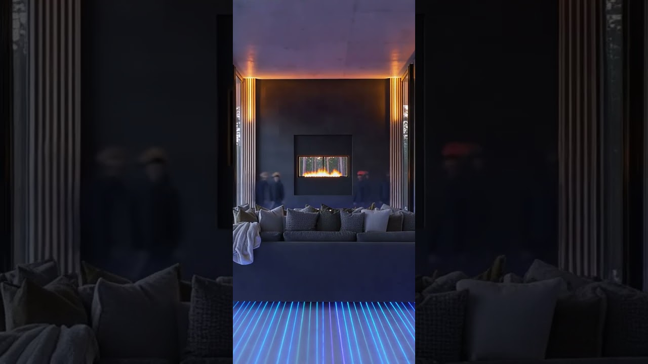 That Blue Light Effect Though 🔥 Modern Living Room 