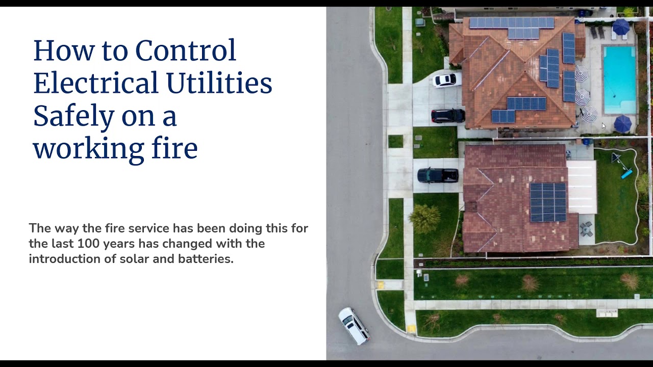 Solar+Storage Fire Safety Training: Single and Multifamily Residential (1.12.21)
