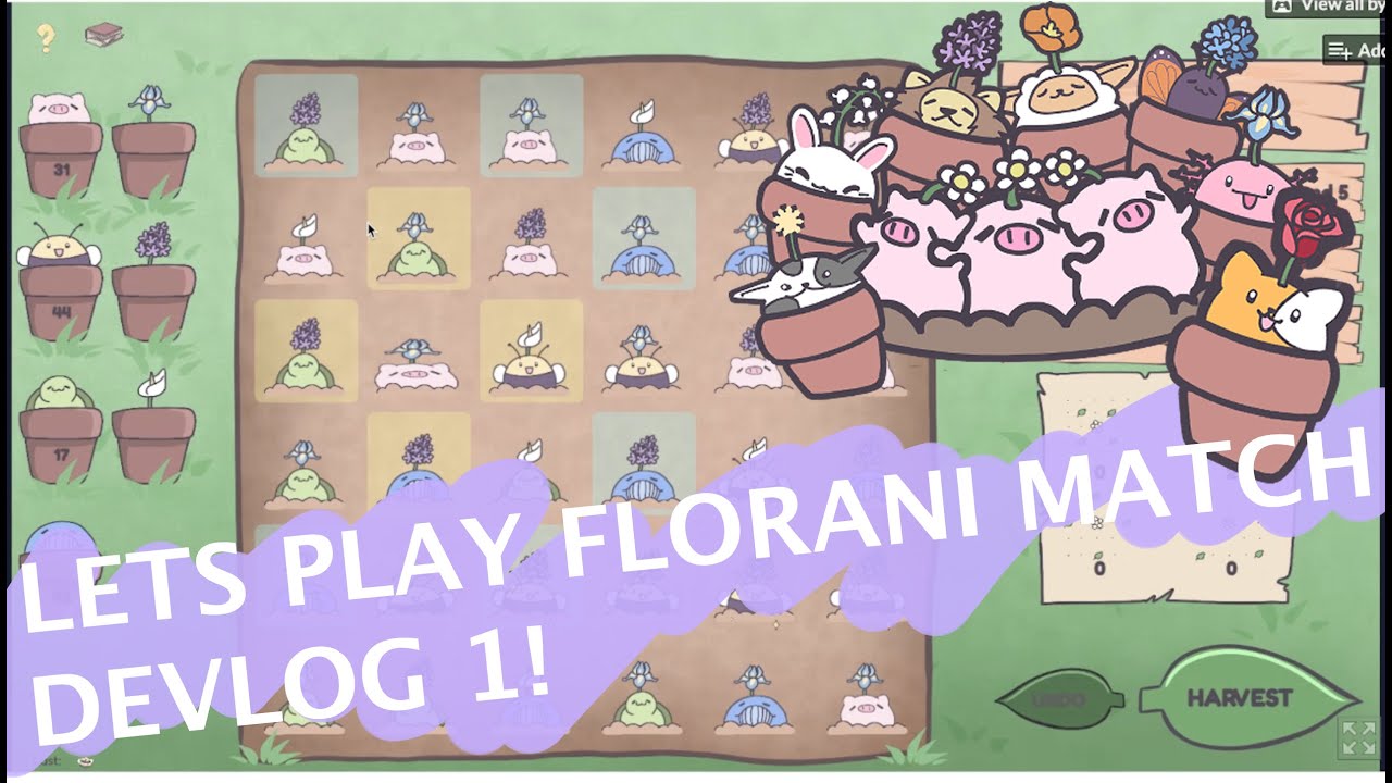 Playing my own game as a solo indie game dev/artist! Florani Match: a cute match 3 roguelike!