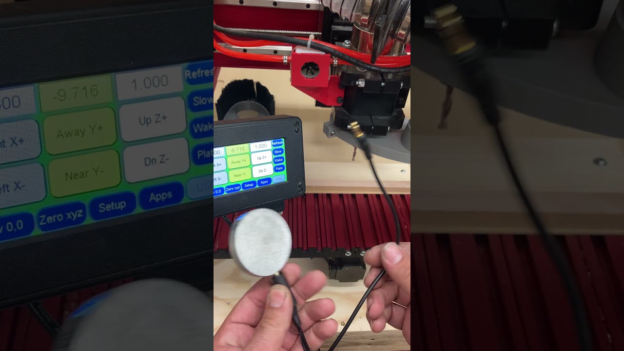 Shark CNC Intro Video #6: Setting Z zero (Tool Offset) with a touch plate