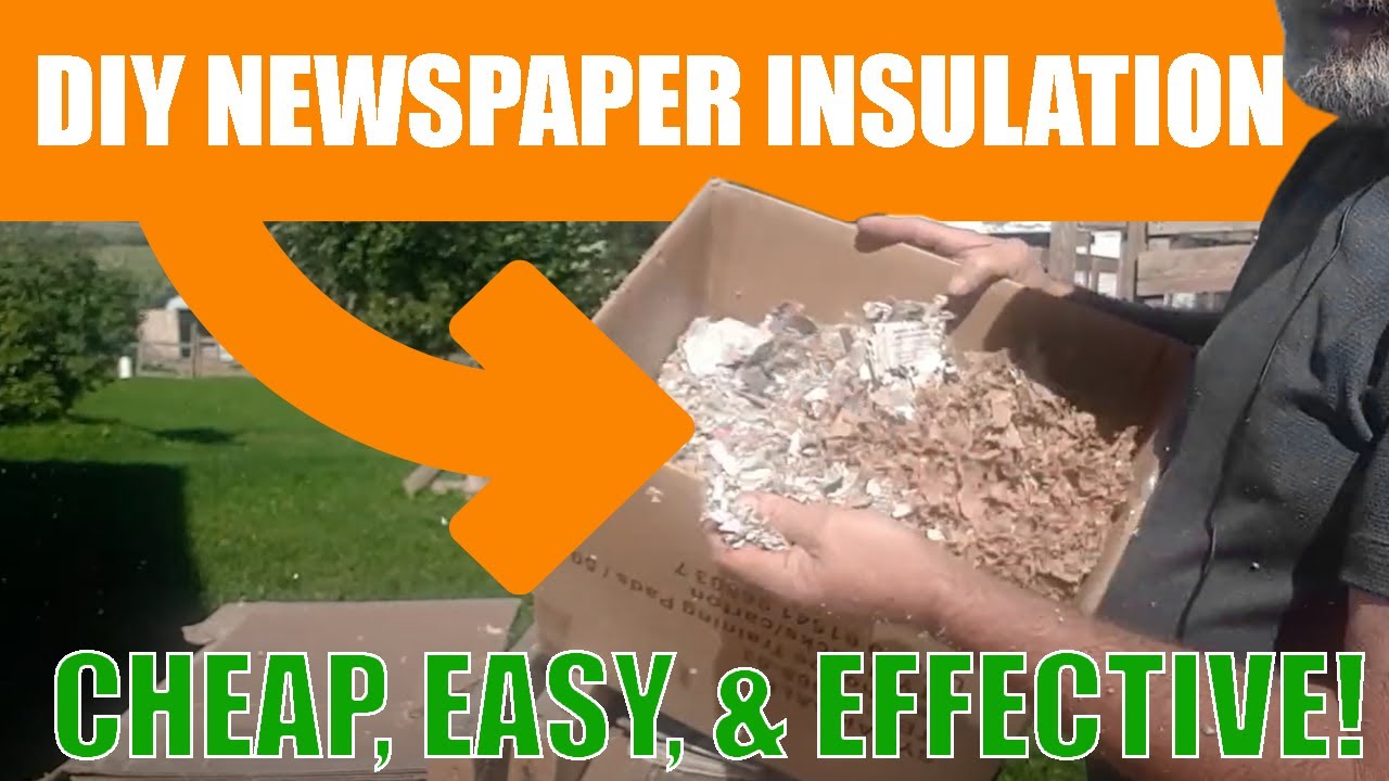 How to make insulation at home using Newspaper!