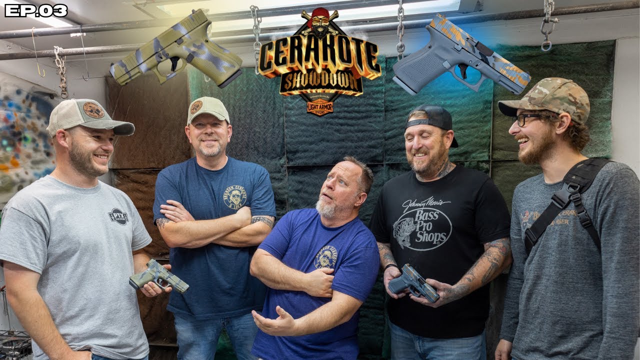 Cerakote Showdown: Chris vs. Mike compete for a Light Armor oven with the best Cerakote Glock