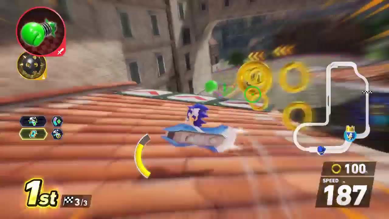 Playing Sonic Racing Crosswolrds!