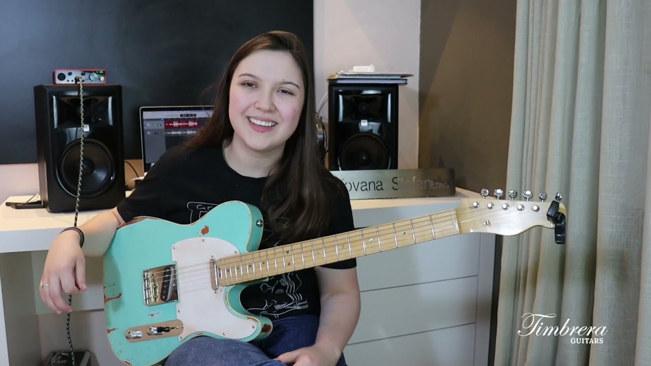 TELECASTER Timbrera Blue Vintage _ Giovana Stefanello