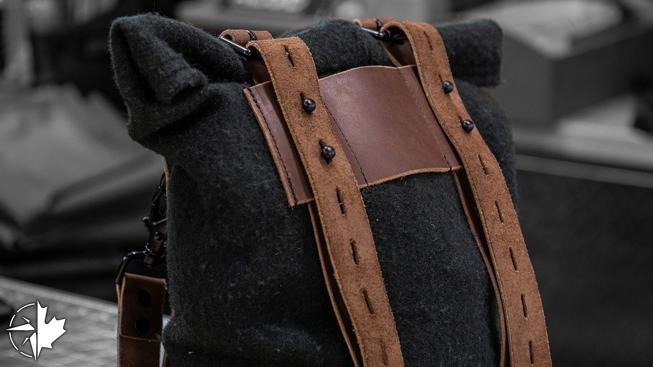 Wool and Leather Satchel