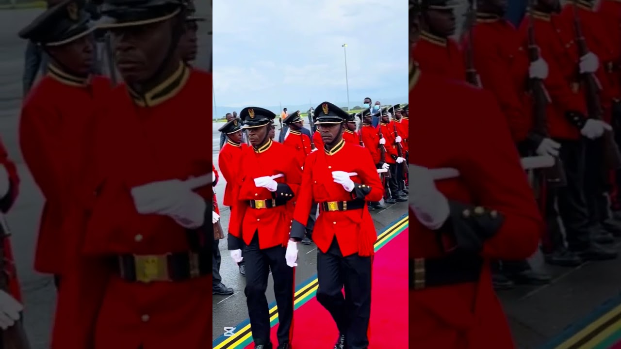 A moment of honor as President Museveni lands in Arusha, Tanzania, receiving a warm welcome during