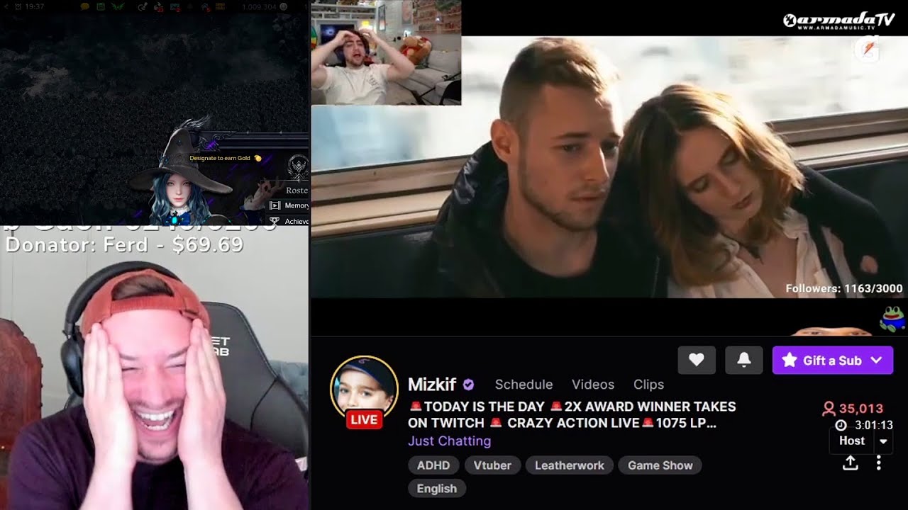 Mizkif exposes Rich's cringe past in music videos