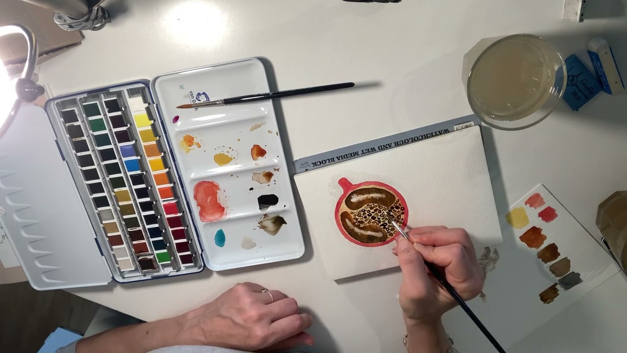 DIY Aquarell malen | Motiv Caf&eacute; Tasse
