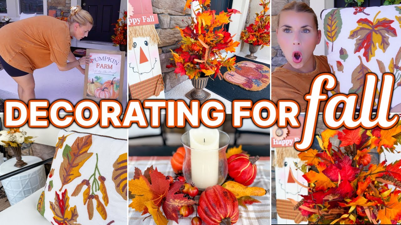 Let’s Decorate for FALL! 🍂 Huge Fall Decor Haul + EASY Outdoor Decorating Ideas!