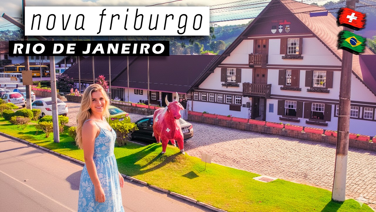 НОВА ФРИБУРГО 🇨🇭 БРАЗИЛЬСКАЯ ШВЕЙЦАРИЯ 🇧🇷 Рио-де-Жанейро — Горный регион в Рио — 2024【 4K UHD 】