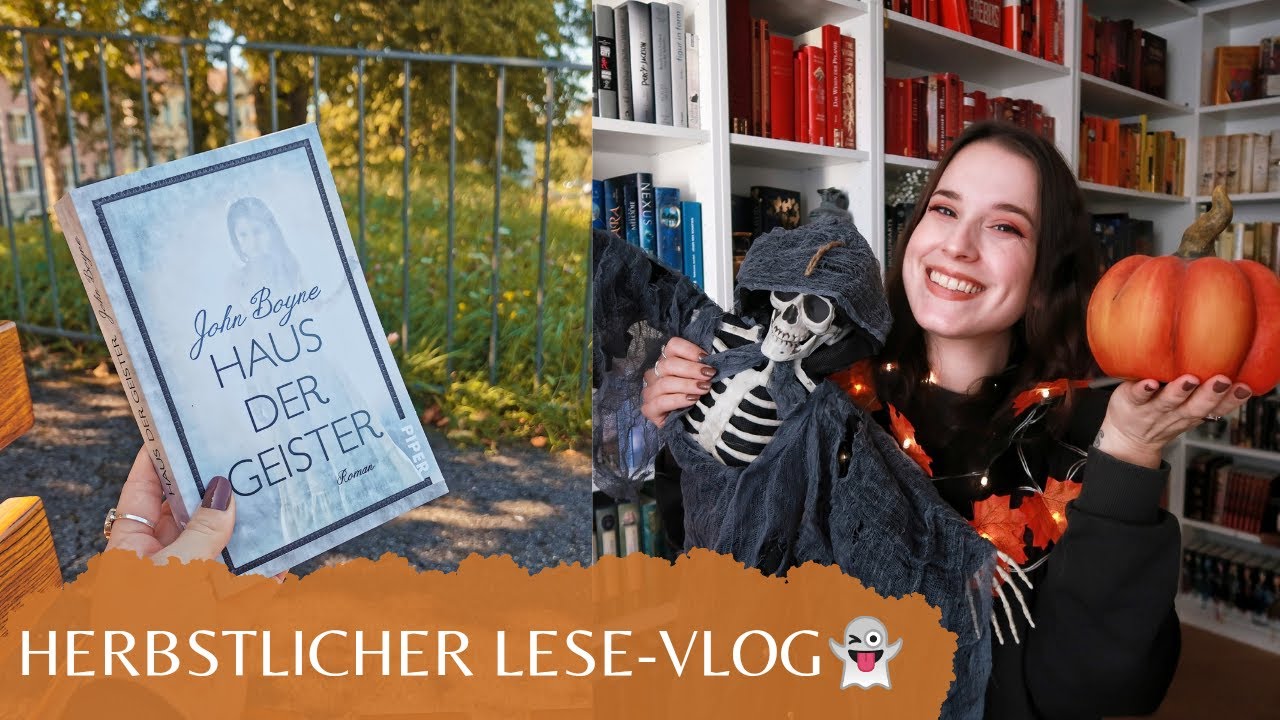 Lese-Vlog zum Herbstbeginn 🍂 Dekorieren, Backen & ein Geisterbuch | Marina liest