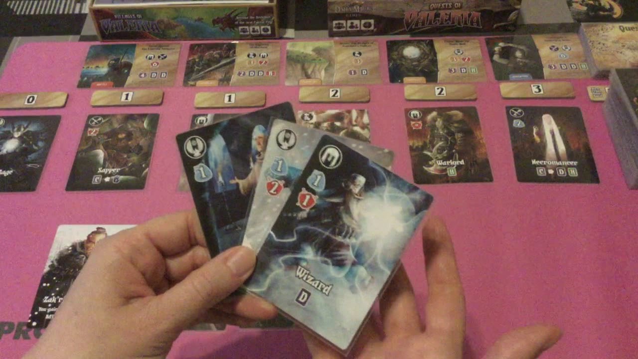 Une partie de Quests of Valeria - Partie 1