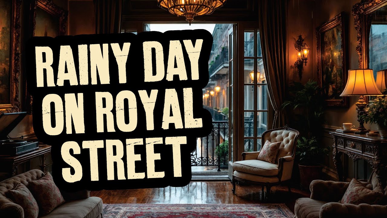 🎷 Rainy Day on Royal Street | 1920s Jazz Ambience with Vintage Vocals & Rain Sounds
