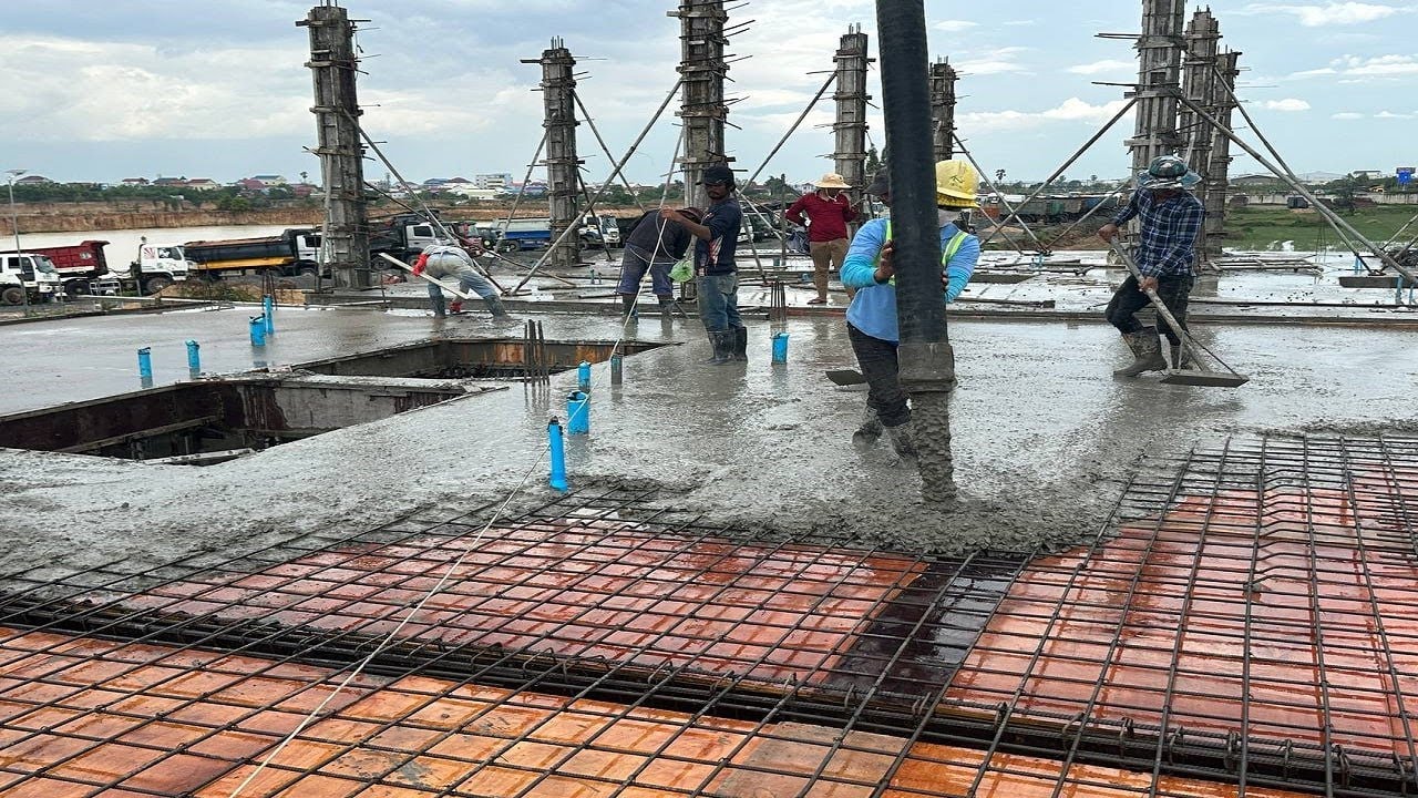 Pouring a Concrete Slab For First Floor | HOUSE PROJECT