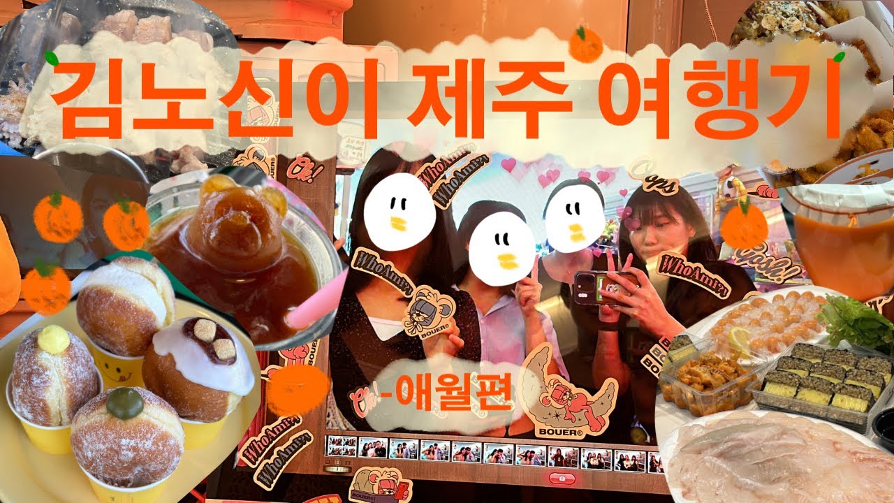 [VLOG] 제주 여행 브이로그 | 김노신이 제 2차 제주 여행기 (공평처돌이모임) : 선영이네고기집, 조식, 노티드, 제주김만복김밥, 임순이네, 우무, 우호적무관심, 꿀봉