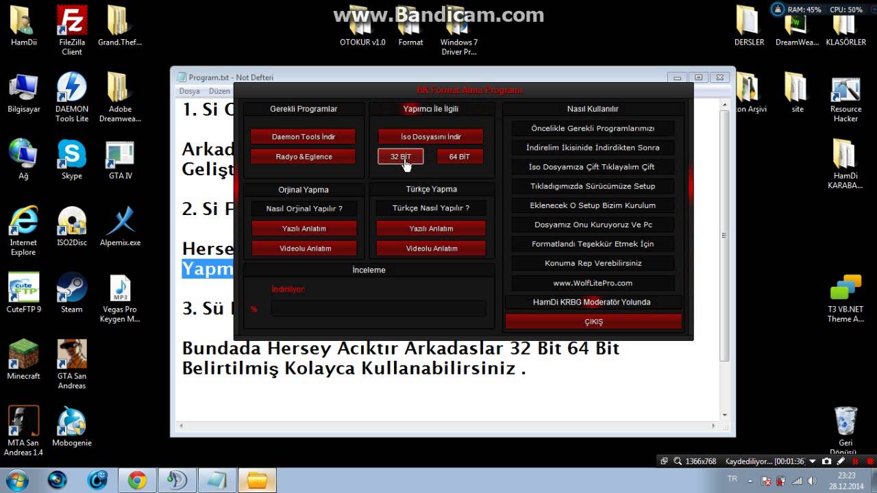 Format Atma Programı & Drivers Programı & Otokur Programı [ 3 Tane Birden ]