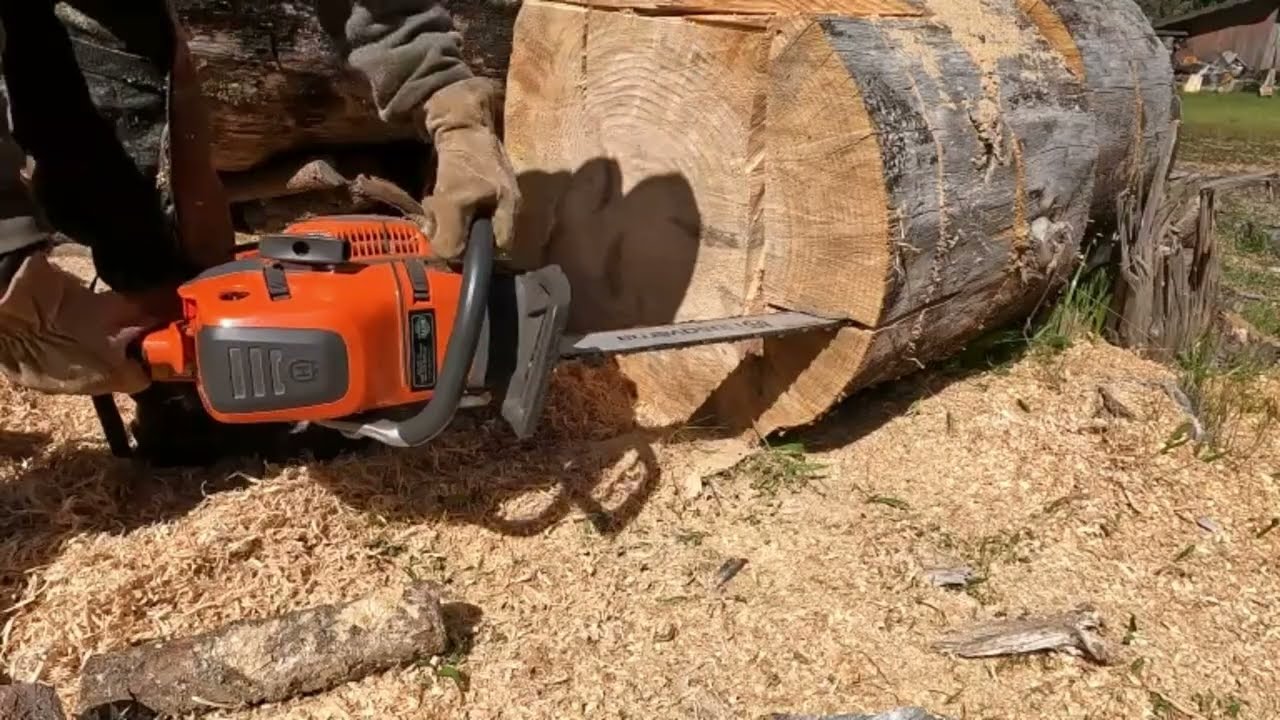From log to ashtray | using a husky 550xp chainsaw