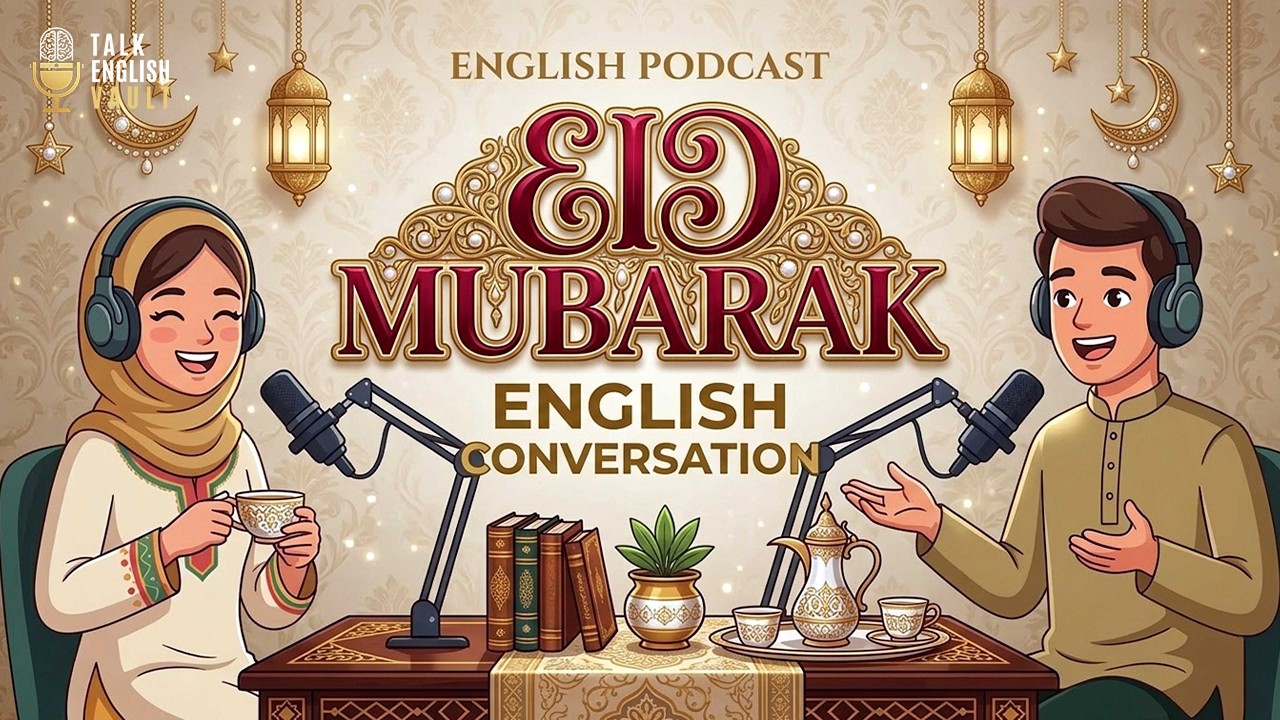 Eid Mubarak! 🌙 Easy English Conversation for Eid Day | English Podcast