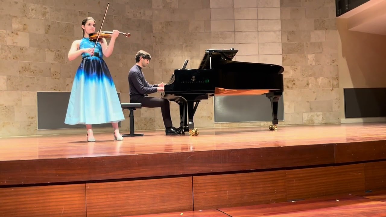 Ava Pakiam, age 13 performs Tzigane by Ravel with pianist Cole Anderson