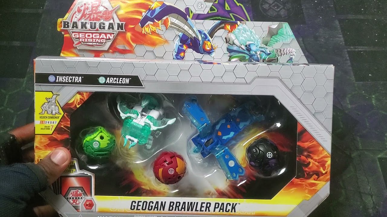 NEW BAKUGAN GEOGAN RISING AQUOS INSECTRA HAOS ARCLEON GEOGAN BRAWLER PACK UNBOXING!