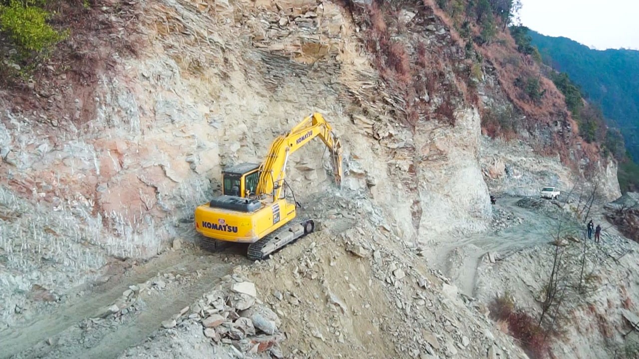 DEADLIEST Mountain Road Construction: Extreme Excavator Skills | Excavator Planet