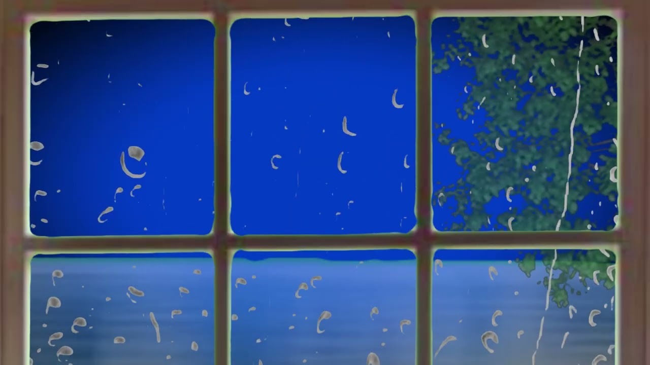 1 hour of Calming Rain to fall asleep to; w/ background music