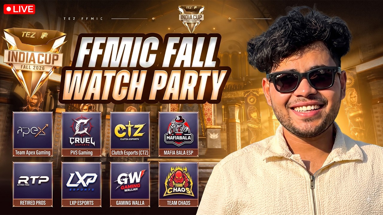 TEZ FFMIC FALL GROUP STAGE DAY 1 - WATCHPARTY WITH AHMED GAMING ERA #freefirelive