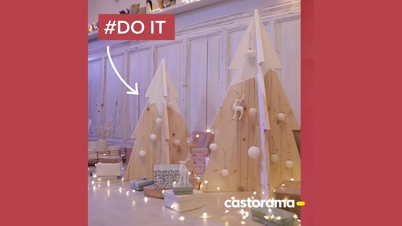 DIY : fabriquer un sapin de noël en bois - Castorama
