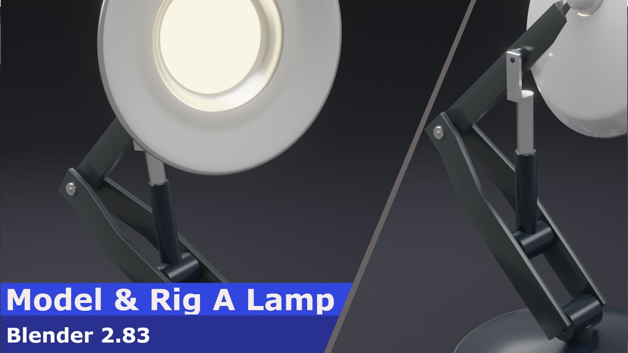 Blender | Model & Rig A Modern Lamp | Easy