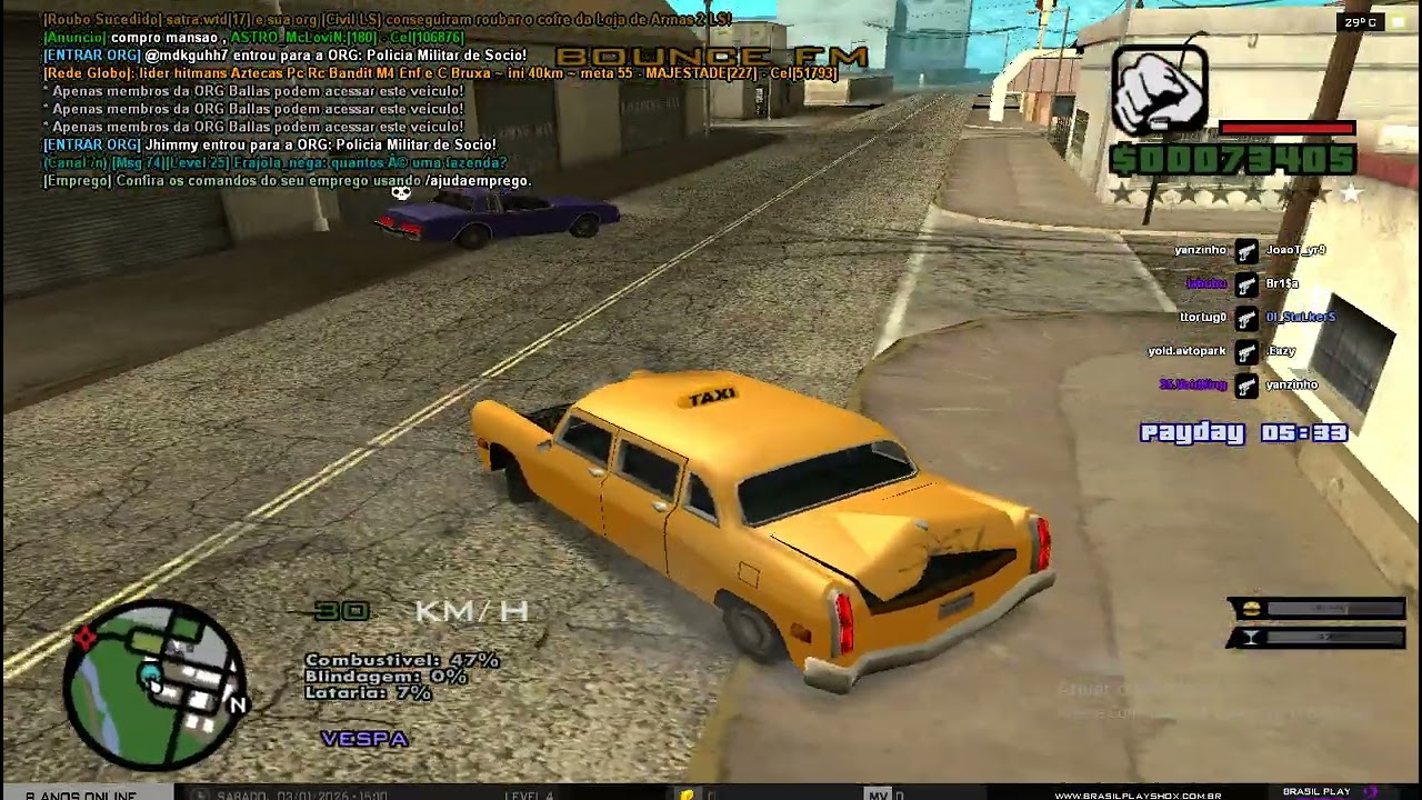 GTA Samp Agora é só ganhar Dinheiro