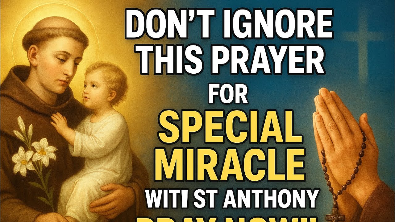 🙏 URGENT MIRACULOUS PRAYER TO ST. ANTHONY OF PADUA  FOR FINANCIAL BREAKTHROUGH AND DIVINE PROVISION