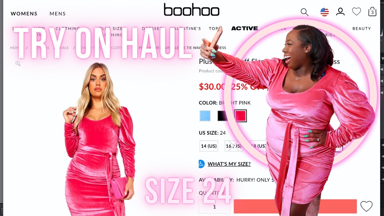 Boohoo Plus Size Haul Size 24