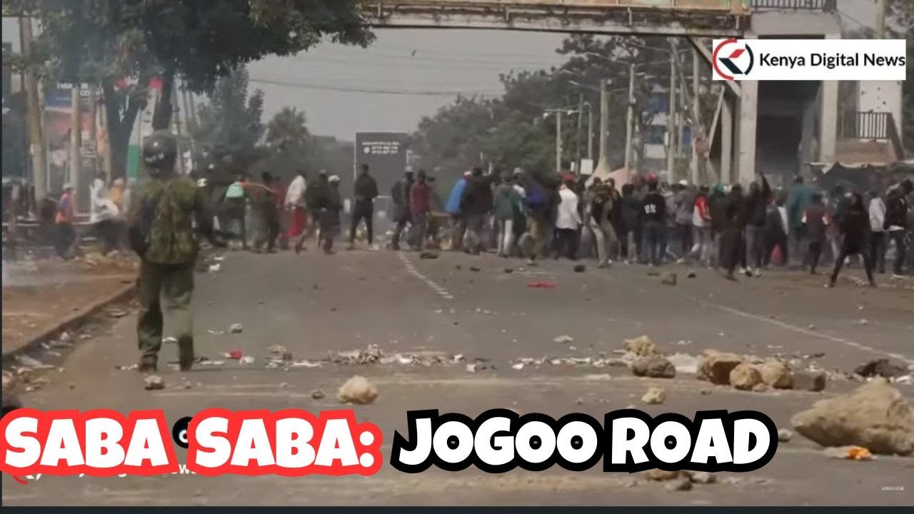 Saba Saba Protests: Police Officers Engage Protesters in Running Battles along Jogoo Road, Nairobi!