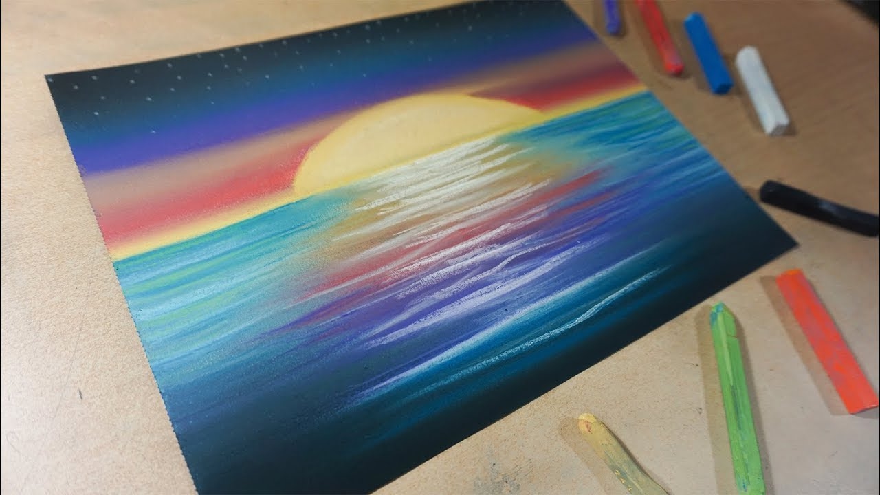 Cómo Dibujar un Paisaje con Colores Paso a Paso - Dibujo para Principiantes