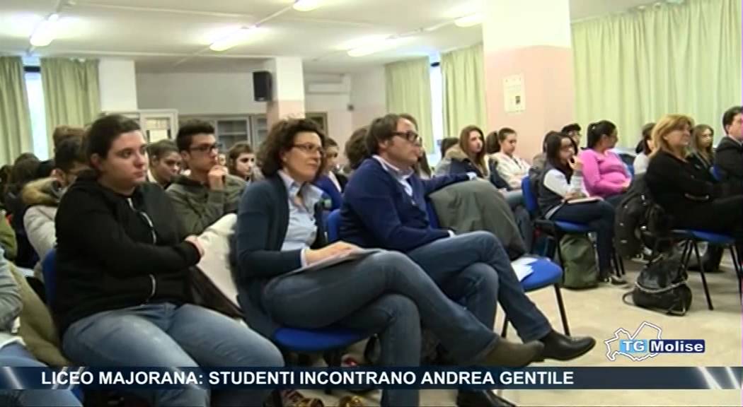 Liceo Majorana, studenti incontrano Andrea Gentile