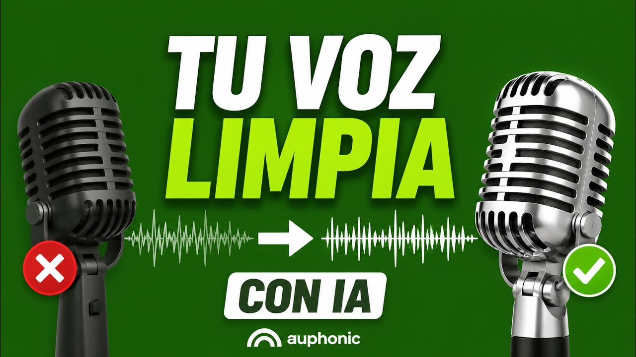 ✨🔴 Mejora tu voz con IA fácilmente | Ideal para YouTube y podcasts