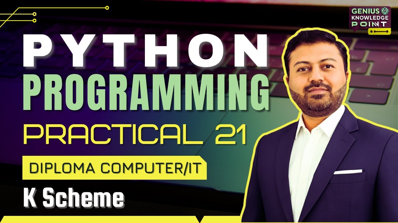 Python Constructor & Constructor Overloading | Python Practical No. 21 | Diploma K Scheme Semester 4