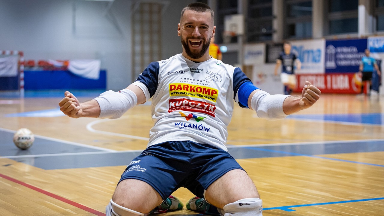 SKRÓT: AZS UW Darkomp Wilanów vs. Grinbud KS Gniezno (6:3) | 8. kolejka 1. ligi futsalu
